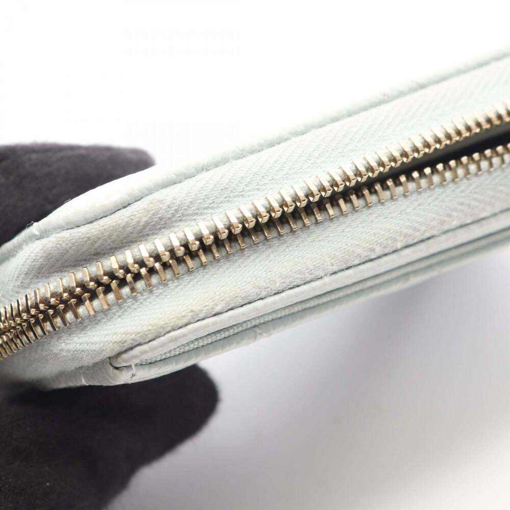 CHANEL Blue Caviar Leather Wallet - Picture 6 of 8